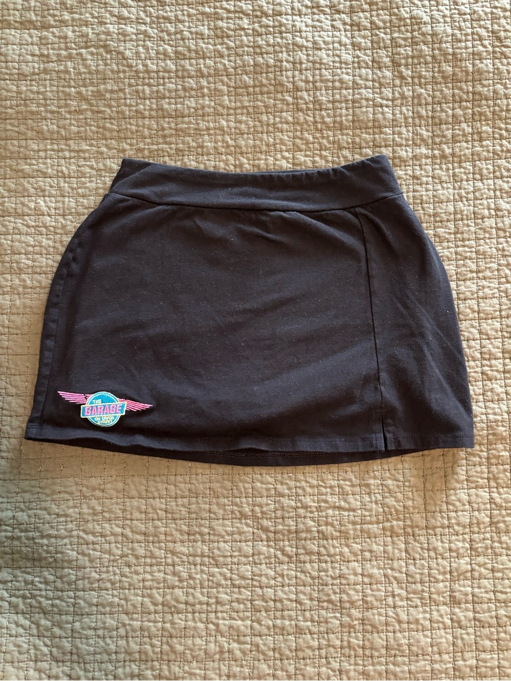 art class Black Girls Skort with Pink & Teal Patch